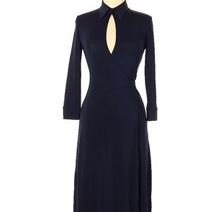 Vertigo Collared Wrap dress